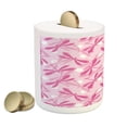 thumbnail image 2 of Dragonfly Piggy Bank, Vibrant Spring Theme Beauty Pattern with Winged Inspirational Insect Image, Ceramic Coin Bank Money Box for Cash Saving, 3.6" X 3.2", Pale Pink Fuchsia, by Ambesonne, 2 of 4