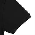 thumbnail image 5 of Hienoo Men's Solid Color Short Sleeve Polo Shirt, Black, 5 of 7
