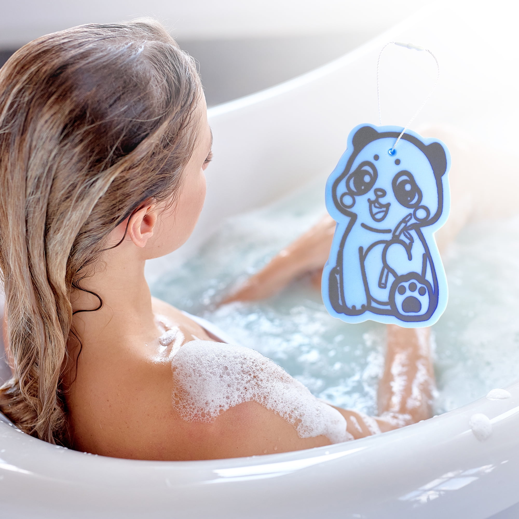Unique Bargains Cartoon Bath Brush 4.53"x2.76"x1.1" Blue