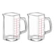thumbnail image 1 of Taza medidora de vidrio transparente, jarra medidora de líquido, cristalería y boquilla para beber, jarras de vidrio para café expreso para cocina Rojo BLESIY Tazas medidoras, 1 of 8