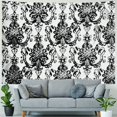 thumbnail image 4 of Orinice Aesthetic Pattern Black and White Art Tapestry Wall Hanging Unique Style for Home Wall Decor - Graphic Tapestries for Living Room Bedroom Apartment Farmhouse Dorm 40x30inch, 4 of 6