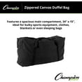 thumbnail image 7 of Champion Sports Oversized Canvas Zippered Duffle Bag, Black, 22-Ounce, 7 of 7