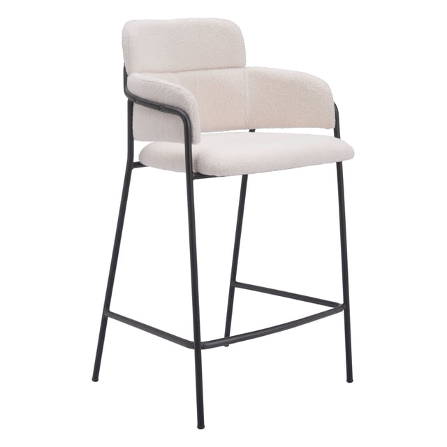 Banco de Barra Kessa Muebles Marcel Blanco 55 x 94 x 58 cm