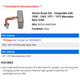 thumbnail image 2 of Starter Brush Set - Compatible with 1968 - 1969, 1971 - 1973 Mercedes-Benz 220D 1972, 2 of 2