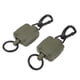 thumbnail image 5 of 2 carretes de insignia de metal, llavero retráctil, soporte de insignia retráctil cuadrado verde para pesca al aire libre, 5 of 12