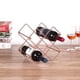 thumbnail image 3 of Botellero de encimera - Soporte para 6 botellas de vino para almacenar vino tinto y blanco - Botellero de metal independiente - Botellero de mesa pequeño - Portabotellas de vino moderno -, 3 of 5
