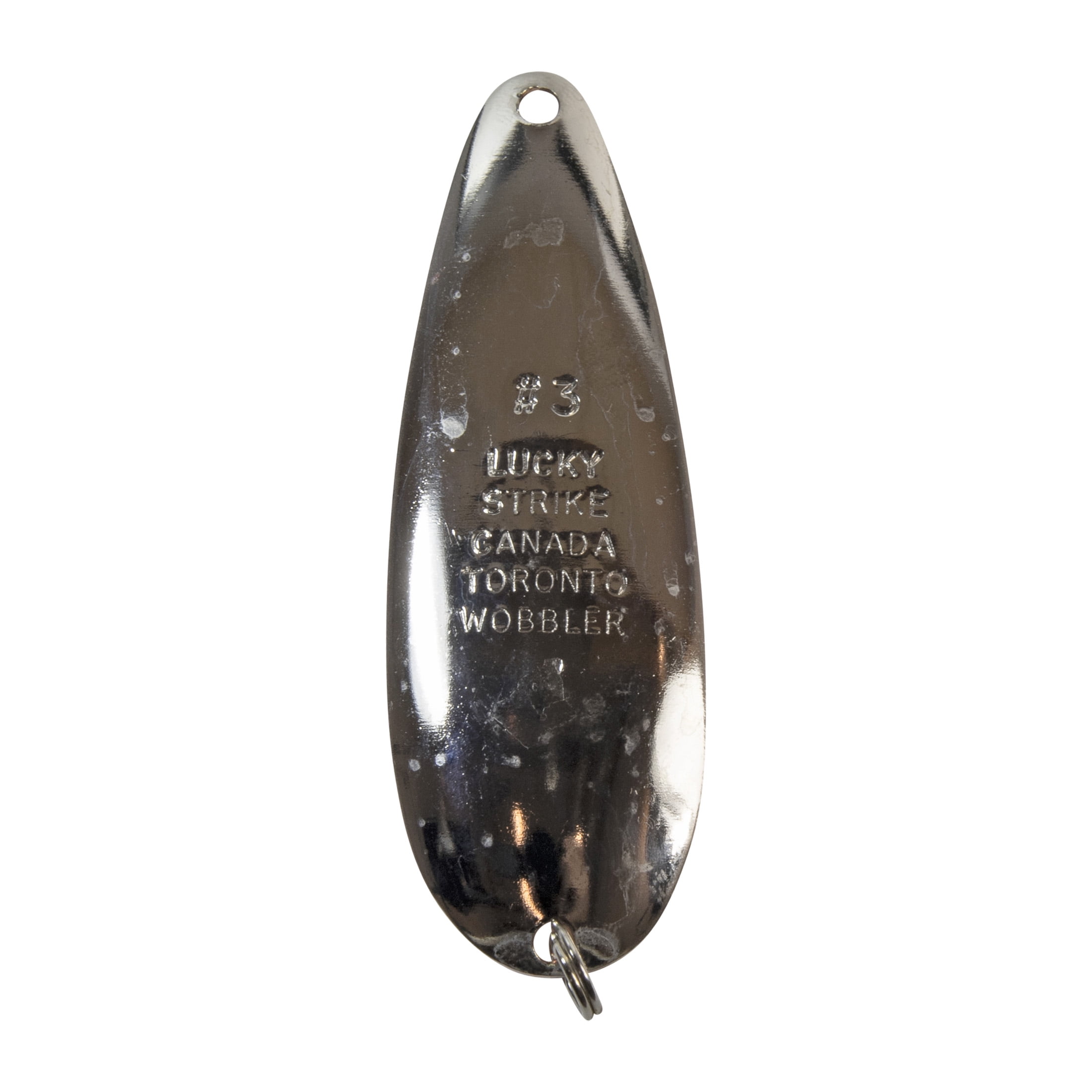 Cuillère Lucky Strike Baitworks Toronto Wobbler, 3", cuillère de pêche en nickel/cuivre