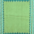 thumbnail image 1 of Ahgly Company Machine Washable Indoor Square Abstract Turquoise Blue Contemporary Area Rugs, 3' Square, 1 of 4