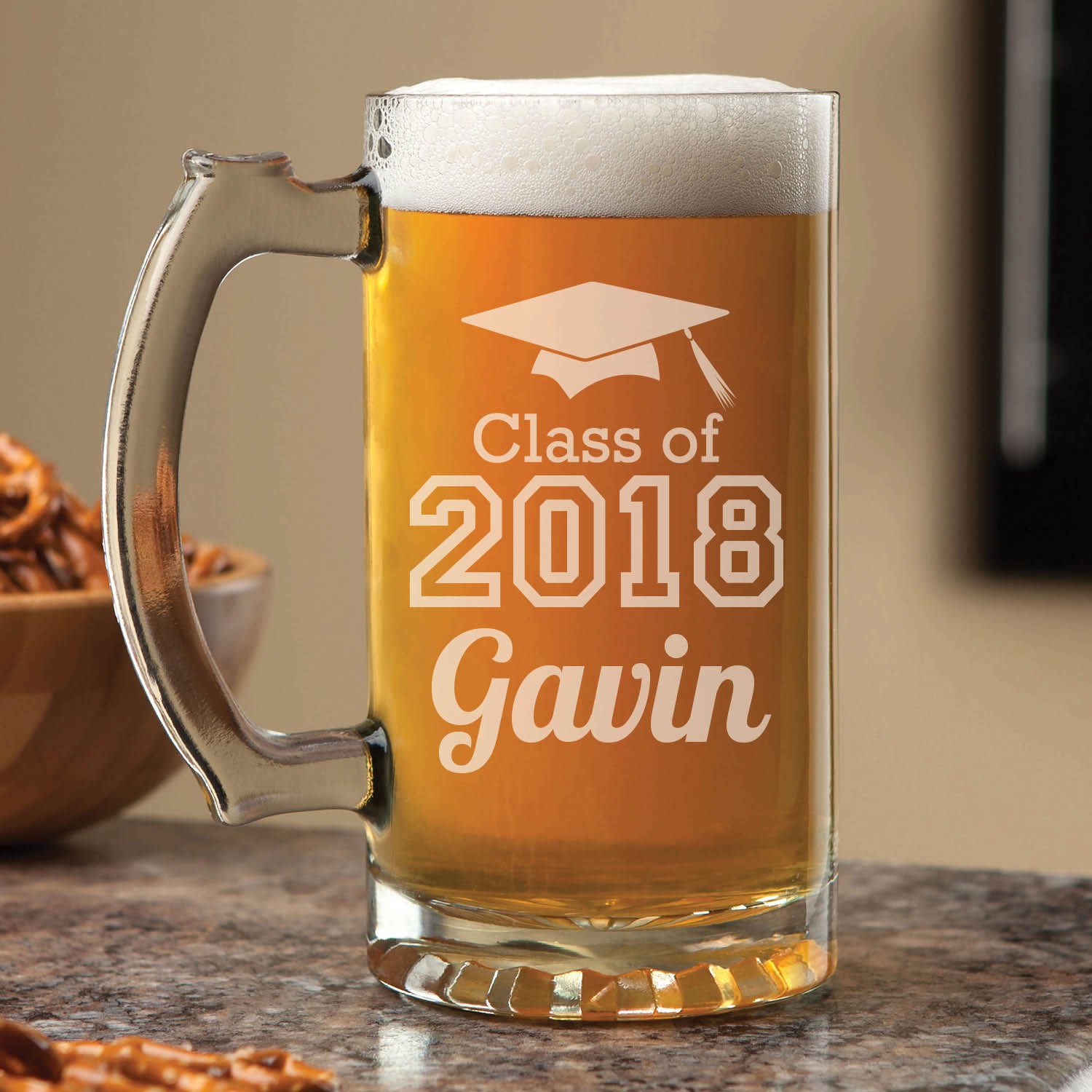 Personalized Graduation Class of 2019 Beer Mug