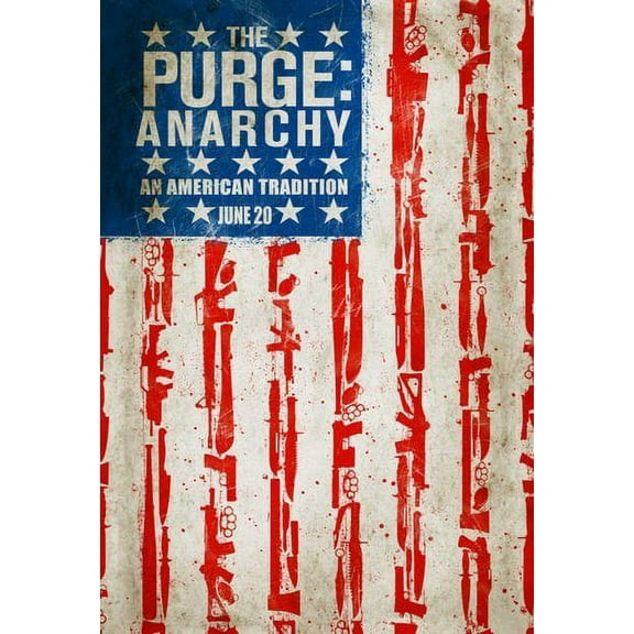 Purge Anarchy poster Wall Art 12x16 Print on Metal Sign 12in x 16in Square Adults Z Posters