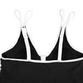 thumbnail image 5 of Charmo Ruched V Neck Swim Tops for Womens Flowy Tankini Tops Padded Bathing Suit Tops(No Bottoms）, 5 of 6
