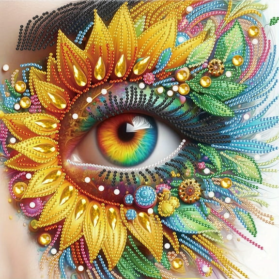 Pretty Petal Eyes Diamond Art Painting Kit