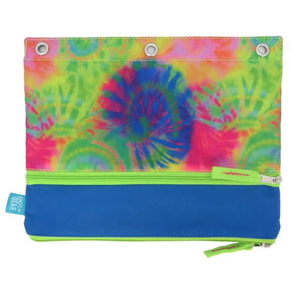 PEN+GEAR 2 ZIPPER COMPARTMENTS PENCIL CASE, BLUE