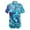 Blue, variant on GPOECD Women's Casual Button Down Stand Collar Blouse For Daily Sports Wear Spring Summer Outfit With Tennis Skirt Pants Blue,M