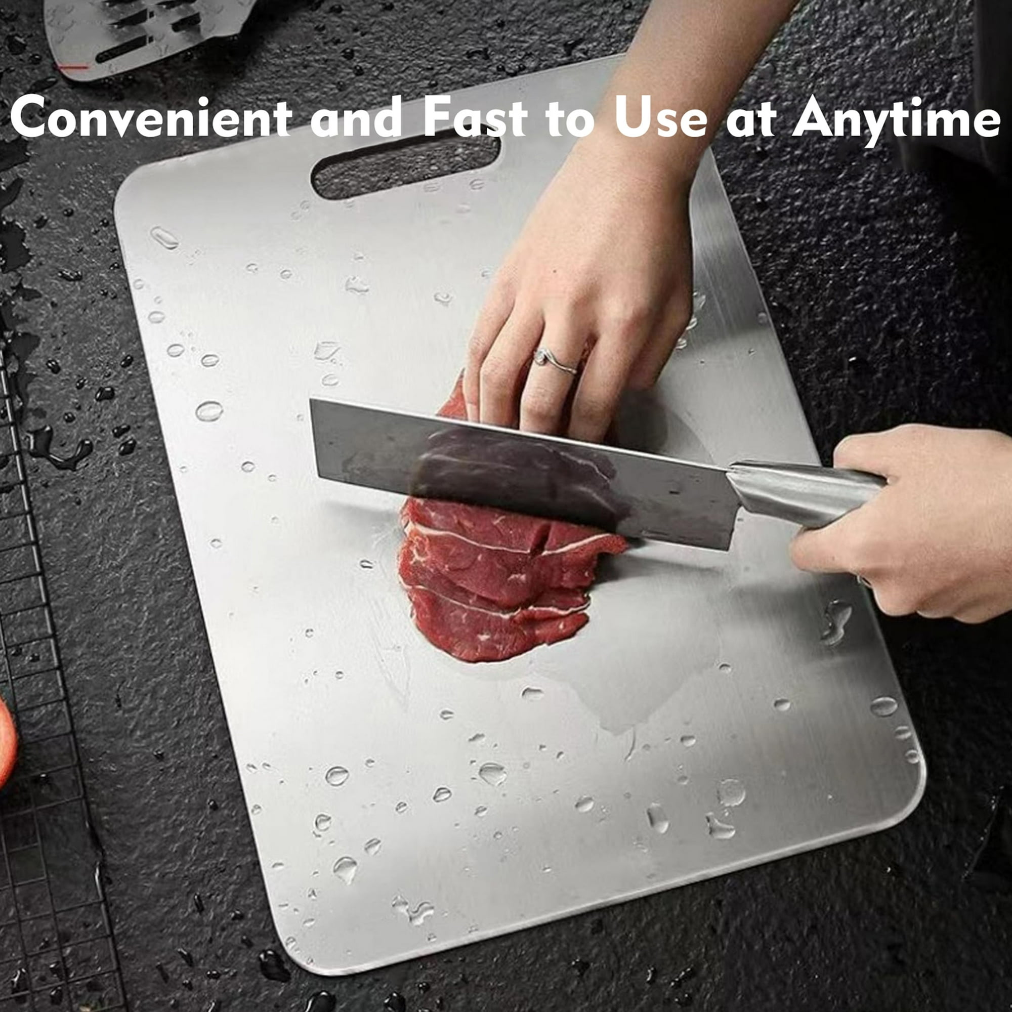 Titanium Cutting Board-3 pack Titanium Cutting Boards for Kitchen/Double Sided Titanium Cutting Mat(S+M+L)
