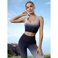 thumbnail image 3 of Sujetador de yoga de dos piezas con teñido colgante, cintura alta, cadera, vientre, pantalones deportivos ligeros y transpirables para fitness, 3 of 6