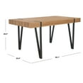 thumbnail image 3 of Safavieh Alyssa 35" Contemporary Dining Table, Natural/Black, 3 of 6