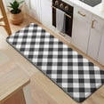 thumbnail image 5 of Black White Checkerboard Checkered Pattern Kitchen Rug Mat,Kitchen Runner Rugs Non Skid Washable,Decorative Kitchen Floor Mats for Kitchen,Sink,Laundry,17"x47.2", 5 of 7
