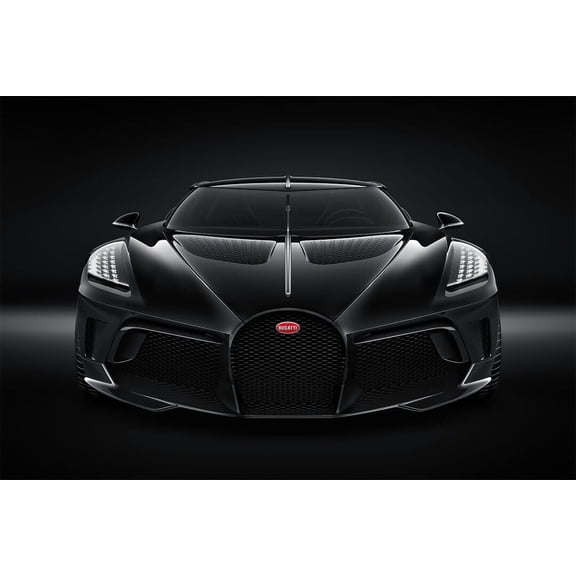 Bugatti La Voiture Noire Luxury Car Design Car Wall Poster - 20x30 Inch Laminated Poster - Stunning Detail and Bold Colors