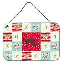 Carolines Treasures CK5720DS812 Suphalak Cat Love Wall or Door Hanging Prints 8x12 multicolor