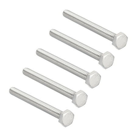 

1/4-20 x 2-1/2 304 Stainless Steel Hex Head Screw Bolts 5pcs