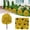 Yellow, variant on Artificial Topiary Ball Tree,Blue 15.75" Faux Outdoor Flower Bushes,Uv Resistant Faux Plant,Ground Spike Installation Design,Realistic Plants Shurbs For Outside,Garden Patio Balcony Decor