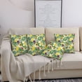 thumbnail image 7 of Throw Pillow Covers, Cute Avocado Banana Leaves Soft Square Pillow Cases with Invisible Zipper for Couch Bed Sofa, Farmhouse Fall Home Decor 12"x12", 7 of 7