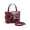 Red, variant on Women's Small Square Box Crossbody Bag Mini Top Handle Tote Shoulder Bag Pouch PU Leather Satchel Purse Handbag with Adjustable Shoulder Strap (Black)