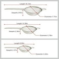 thumbnail image 4 of 3 coladores de malla fina de acero inoxidable para cocina., 4 of 8