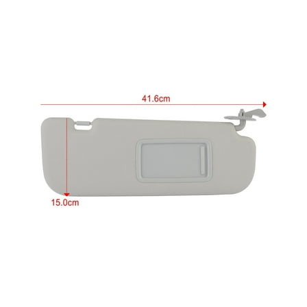 SCITOO Right Passenger Side Sun Visor Assembly Without Sunroof fit for 2011 2012 2013 2014 2015 for Hyundai Elantra Gray Car Sun Visor 852203X000TX
