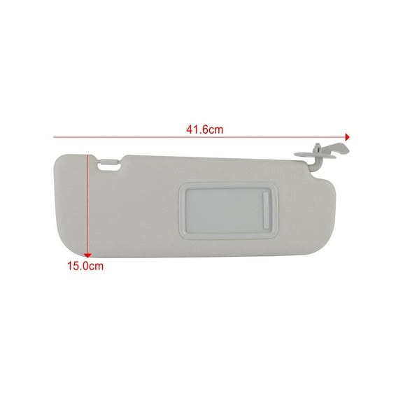 SCITOO Right Passenger Side Sun Visor Assembly Without Sunroof fit for 2011 2012 2013 2014 2015 for Hyundai Elantra Gray Car Sun Visor 852203X000TX
