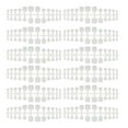 thumbnail image 4 of Toenails, Full Cover Square 240pcs Artificial Toe Nail Kit Short  For Prom Ordinary Color,Transparent, 4 of 8