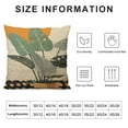 thumbnail image 5 of COMIO  Boho Abstract Throw Pillow Covers Black Beige Orange Mid Century Geometric Leaf Decorative Throw Pillows Modern Art Pillow Cases for Couch Bed Sofa Bedroom Home Office, 5 of 5