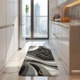 thumbnail image 4 of Black White Marble Gold Line Pattern Kitchen Rug Mat,Kitchen Runner Rugs Non Skid Washable,Decorative Kitchen Floor Mats for Kitchen,Sink,Laundry,17"x47.2", 4 of 7