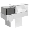 thumbnail image 1 of Caja De Pañuelos Estante De Papel Higiénico Multifuncional Estante De Almacenamiento Resistente Al Desgaste Cesta De Almacenamiento De Plástico Duradero Sin Perforación Para Baño Speravity HA021238-00, 1 of 7