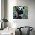 thumbnail image 4 of Nawypu  Black and White Animal Panda Wall Art, Cute Panda Poster Picture Canvas Prints Green Painting Wall Decor for Bedroom Bathroom Nursery Framed Artwork Home Decoration,, 4 of 6