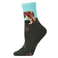 thumbnail image 4 of MeMoi Saint Bernard Limited Edition Art Crew Socks | Women's Socks One Size / Blue, 4 of 4
