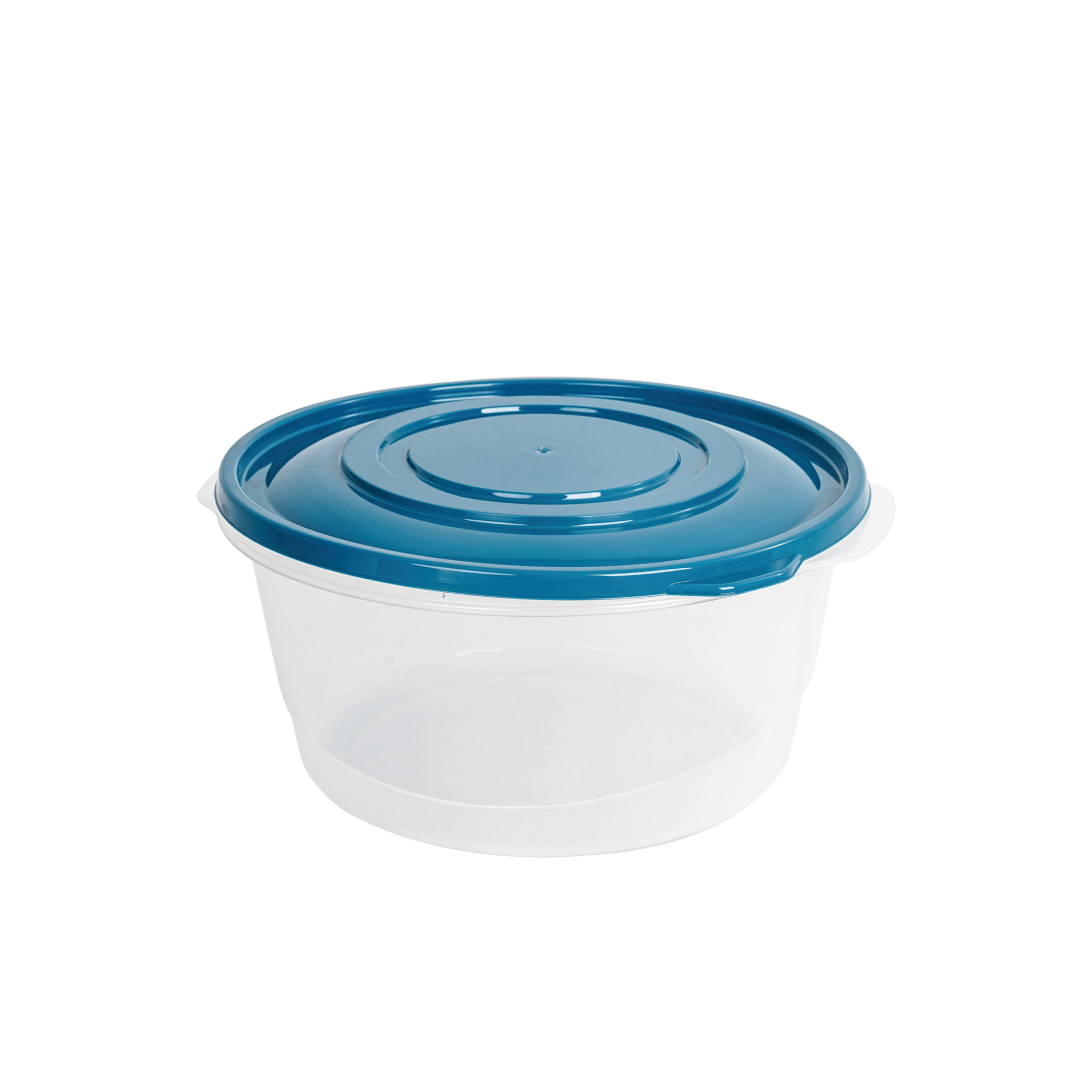 (6 pack) Mainstays Semi Durable Round 15.7 Cup Food Storage Container, Plastic, 3 Pack, Ideal Use for Meal Prep, Batch Cooking, or Bulk Storage