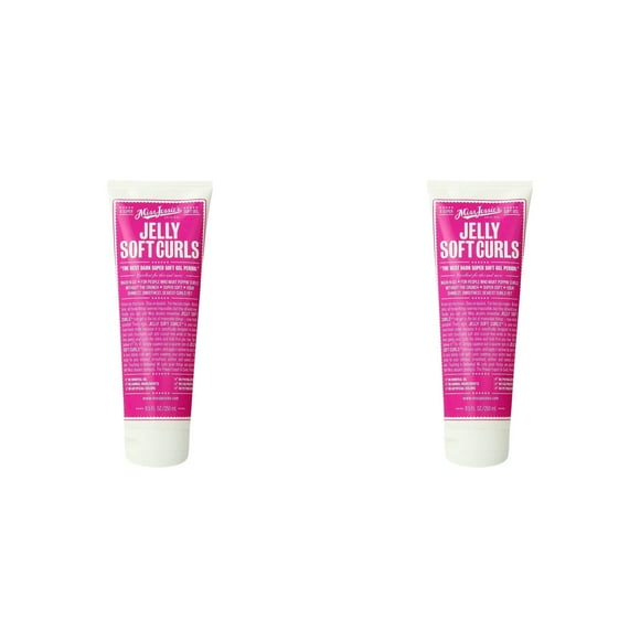 Miss Jessie's Jelly Soft Curl Gel for Wavy to Kinky Hair, Touchable Curl Definition, Soft to Medium Hold, Paraben-Free, 2PCS, 8.5 Fl Oz Each