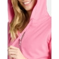 thumbnail image 4 of Time and Tru Women's and Women's Plus Zip Up Fleece Jacket with Hood, Sizes XS-4X, 4 of 5