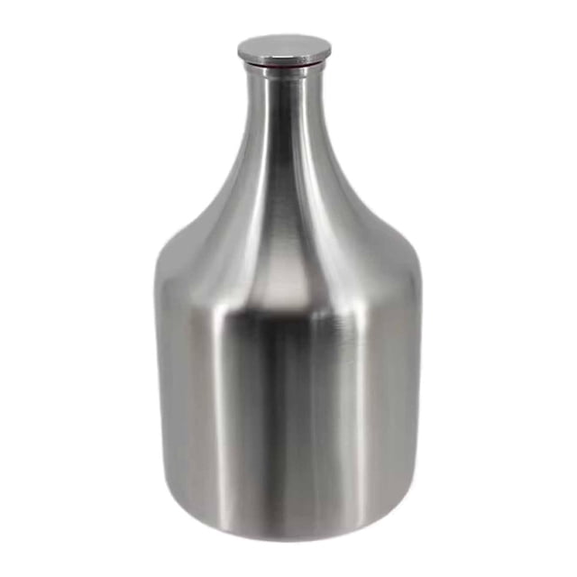 Growler de cerveza de acero inoxidable, 2 L, portátil, a prueba de fugas, accesorio de cerveza, barril profesional para cerveza Kombucha
