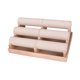 thumbnail image 3 of Organizador de joyas con soporte para pulseras y brazaletes, elegante decoración para relojes. Beige, 3 of 9