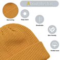 thumbnail image 3 of Gorros de invierno cálidos para hombre, gorro de punto acrílico con puño, gorro diario, 3 of 7