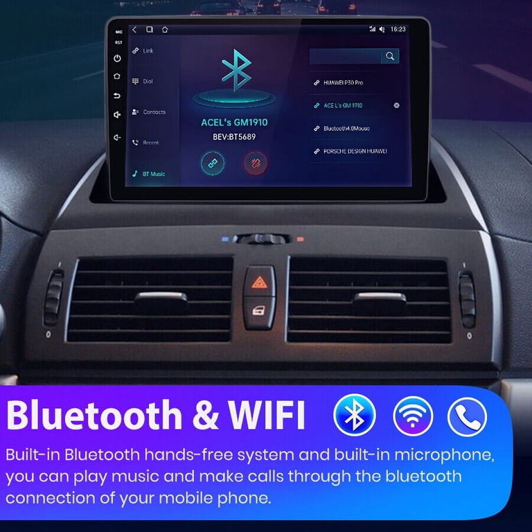 Android 13 Car Radio For BMW X3 E83 2004-2012 - 9" Touch Screen With CarPlay, Android Auto, Bluetooth, GPS