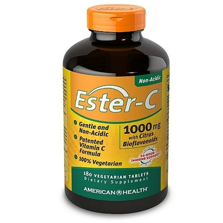 - American Health Ester-C with Citrus Bioflavonoids 1000 mg Vegetarian Tablets, 180 Ct
