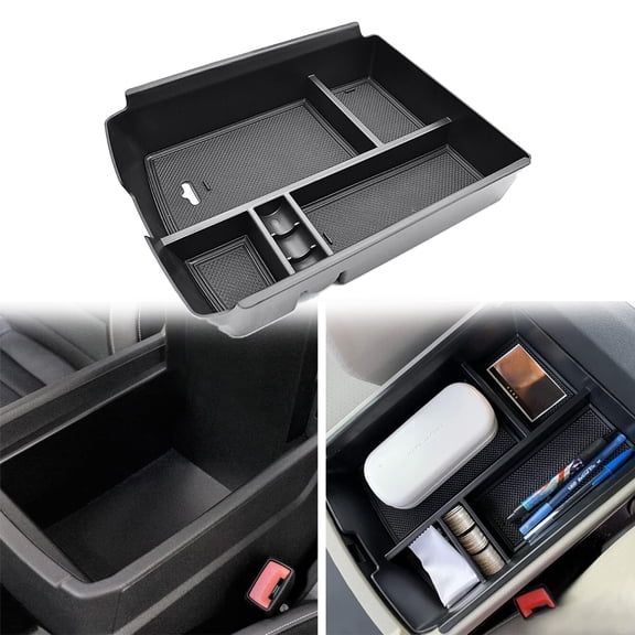 JJMY For 2018-2023 VW Atlas Car Center Console Armrest Storage Box Organizer Tray , 1 Pack