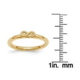thumbnail image 4 of Sterling Silver Yellow-Plated Infinity Symbol Ring, 4 of 7