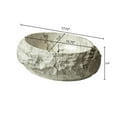 thumbnail image 5 of Modern Bathroom Vanity Luna 20'' Bathroom Sink, Irregular Oval Resin Vessel Basin with Stone Pattern, Artistic Style Sink, NO Faucet, Ivory,Wooden Bathroom Vanity, 5 of 5