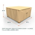thumbnail image 4 of Budge XLarge Beige Patio Table/Ottoman Cover, Sedona, 4 of 11