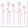 thumbnail image 6 of Rose Decal Doodle Flowers Bedroom Wall Décor-Carnation, 6 of 6